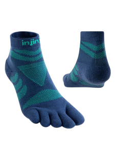 Injinji Women's Ultra Run Mini Crew Poseidon