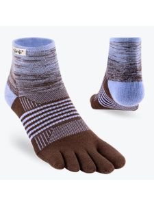 Injinji Women's Trail Midweight Mini‑Crew Periwinkle