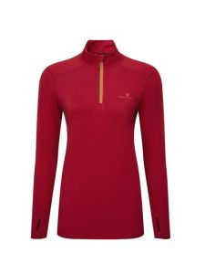 RonHill Women's Core Thermal 1/2 Zip Jam/Flame