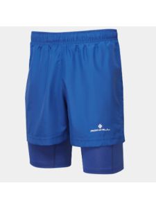 Ronhill Men's Core 5" Twin Short DrkCobalt/BrightWhite