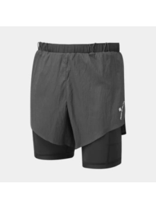 RonHill Men's Tech Race Twin Short All Black