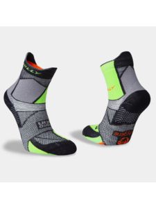 Hilly Marathon Fresh Anklet Med Black/Grey/Green