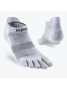 Injinji Run Lightweight No Show Grey