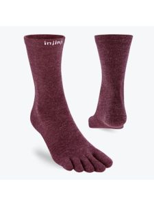 Injinji Liner Crew Wool Garnet