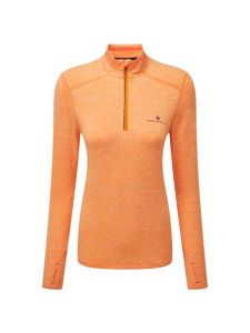 RonHill Women's Life Practice 1/2 Zip Tee Mango/Grape