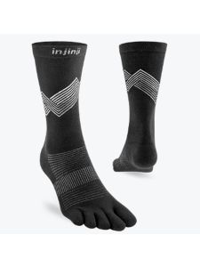 Injinji Run Lightweight Crew Black