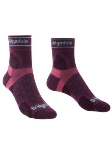 Bridgedale Womens Ultra Light T2 Merino 3/4 Crew Purple
