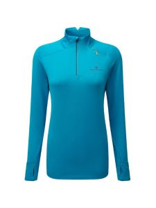 RonHill Women's Tech Prism 1/2 Zip Tee Kingfisher/Grape