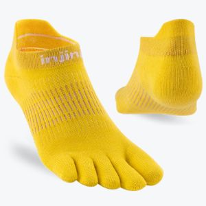 Injinji Women's Run Lightweight No‑Show Lemon Injinji Women's Run Lightweight No‑Show Lemon