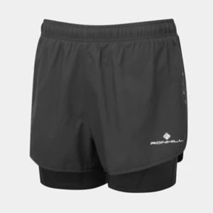 Ronhill Women's Core Twin Short Black Ronhill Women's Core Twin Short Black