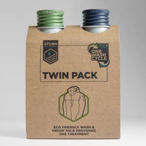 Storm Apparel Proofer, Wash In Twin Pack Kit 75ml Storm Apparel Proofer, Wash In Twin Pack Kit 75ml