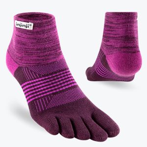 Injinji Women's Trail Midweight Mini-Crew Violet Injinji Women's Trail Midweight Mini-Crew Violet
