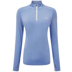 RonHill Women's Life Practice 1/2 Zip Tee Lake Blue RonHill Women's Life Practice 1/2 Zip Tee Lake Blue