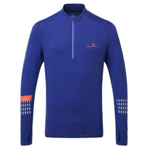 RonHill Men's Tech Afterhours 1/2 Zip Tee Cobalt/Reflect RonHill Men's Tech Afterhours 1/2 Zip Tee Cobalt/Reflect