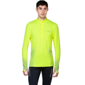 Men's Tech reflect 1/2 zip in florescent yellow Men's Tech reflect 1/2 zip in florescent yellow
