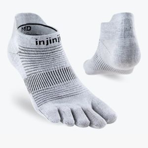 Injinji Run Lightweight No Show Grey Injinji Run Lightweight No Show Grey