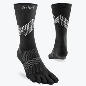 Injinji Run Lightweight Crew Black Injinji Run Lightweight Crew Black