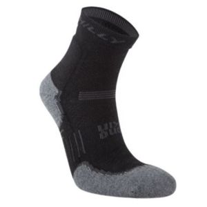 Hilly Supreme MAX Unisex Anklet sock Black Grey Hilly Supreme MAX Unisex Anklet sock Black Grey
