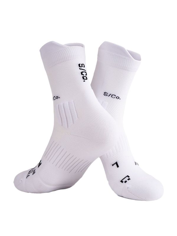 SCo Socks Crew Height Unisex Chalk White