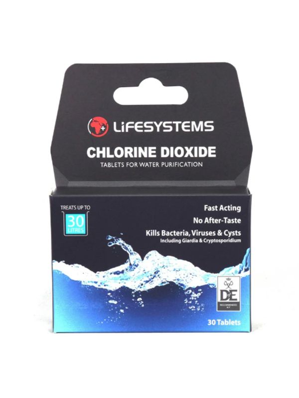 Lifesystems Chlorine Dioxide Water Purification Tablets